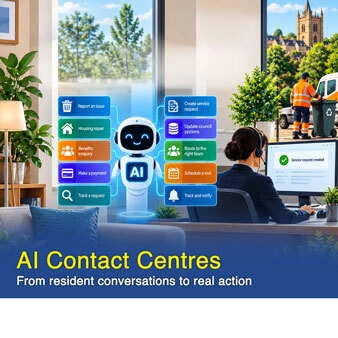 AI Contact Centres for councils: Connecting resident conversations to back-office action - Featured Image